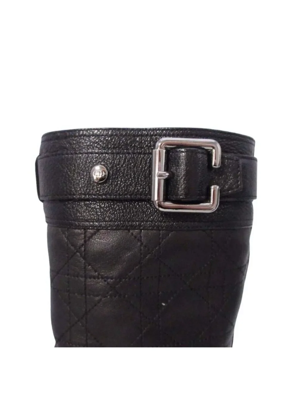 Dior Biker Cannage Low Boot Boots Black - Picture 7 of 15